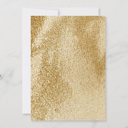 Einladungen zu Hochzeiten in Dusty Blue und Gold M (Rückseite)