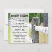 Einladungen zu Hochzeiten in Ländern (Vorderseite)