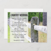 Einladungen zu Hochzeiten in Ländern (Vorne/Hinten)