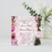 Einladungen zu Hochzeiten in Rosa (Stehend Vorderseite)