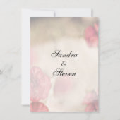 Einladungen zu Hochzeiten in Rosa (Rückseite)