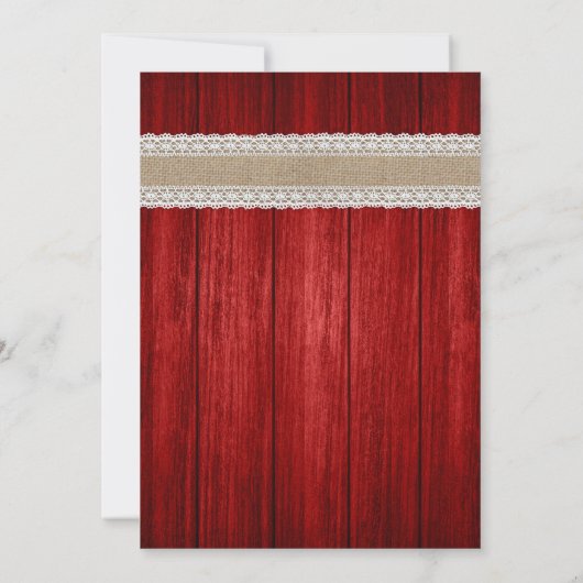 Einladungen zu Hochzeiten in Rot und Sonnenblumen (Rückseite)