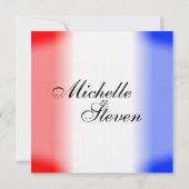 Einladungen zu Hochzeiten in Rot-Weiß und Blau-Str (Rückseite)