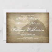 Einladungen zu Hochzeiten in rustikalen Stallgebäu (Rückseite)