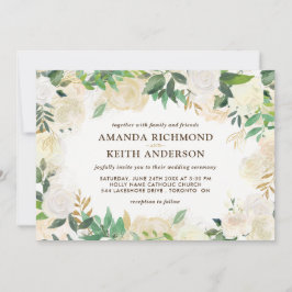 Einladungen zu Hochzeiten mit Gold und Champagner