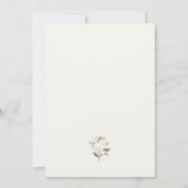 Einladungen zu Hochzeiten mit weißer Rose (Rückseite)
