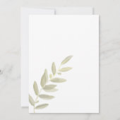 Einladungen zu Hochzeiten von grünem Olivenöl (Rückseite)