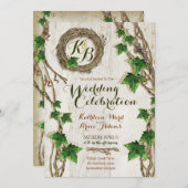 Einladungen zu Hochzeiten von Ivy und Willow - Kra (Vorne/Hinten)