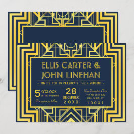 Einladungen zu Hochzeiten von Schiffen und Gold