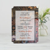 Einladungen zu Hochzeiten von Steampunk Pocket (Stehend Vorderseite)