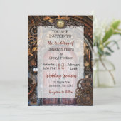 Einladungen zu Hochzeiten von Steampunk Pocket (Stehend Vorderseite)