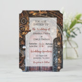 Einladungen zu Hochzeiten von Steampunk Pocket (Stehend Vorderseite)