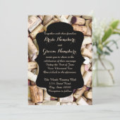Einladungen zu Hochzeiten von Wine Corks (Stehend Vorderseite)