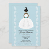 Einladungen zu Hübsch Bridal Shower in Afrika (Vorne/Hinten)