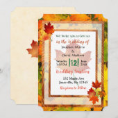 Einladungen zu hübschen Herbstveranstaltungen (Vorne/Hinten)