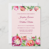 Einladungen zu hübschen Peonies (Vorderseite)