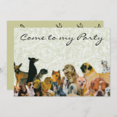 Einladungen zu Hunden (Vorne/Hinten)