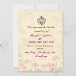 Einladungen zu indischen Hochzeiten