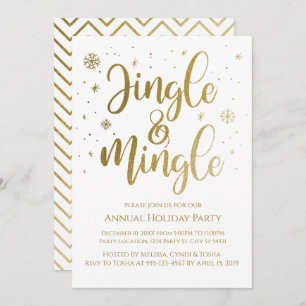 Einladungen zu Jingle und Mingle Holiday Party
