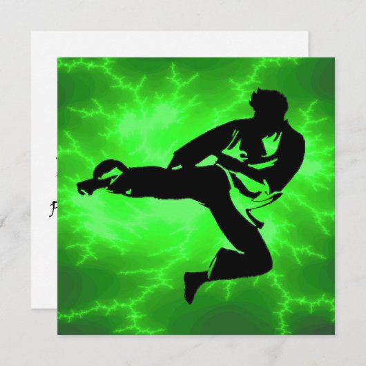 Einladungen zu Kampfkünsten (Vorne/Hinten)