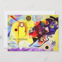 Einladungen zu Kandinsky Yellow Blue
