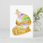Einladungen zu King Cake (Stehend Vorderseite)