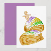 Einladungen zu King Cake (Vorne/Hinten)