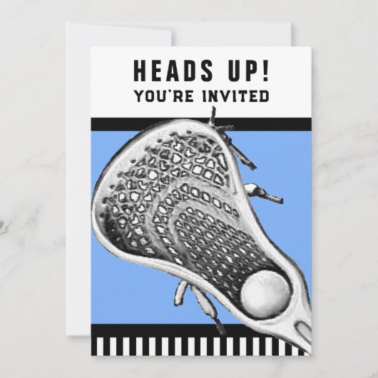 Einladungen zu Lacrosse Sports (Vorderseite)