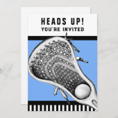 Einladungen zu Lacrosse Sports (Vorne/Hinten)