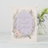 Einladungen zu Lavendel und Blush (Stehend Vorderseite)