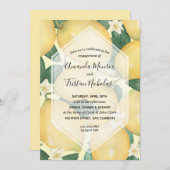 Einladungen zu Lemons Greenery Engagement Party (Vorne/Hinten)
