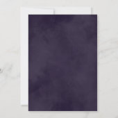 Einladungen zu Lila Blumenhochzeiten von Eggplant (Rückseite)