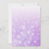 Einladungen zu lila Sand-Dollar-Hochzeiten (Rückseite)