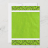 Einladungen zu Lime Green Country Lace Hochzeiten (Rückseite)
