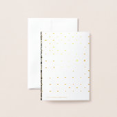 Einladungen zu Luxury Foil Black Graduation Party (Rückseite mit Umschlag)