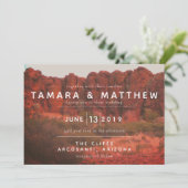 Einladungen zu Orange Wüstenfelsen (Stehend Vorderseite)