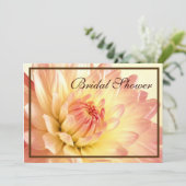 Einladungen zu Orangendusche und Rosa Bridal (Stehend Vorderseite)