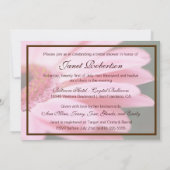 Einladungen zu Orangendusche und Rosa Bridal (Rückseite)