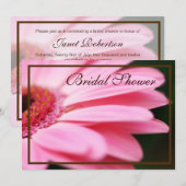 Einladungen zu Orangendusche und Rosa Bridal (Vorne/Hinten)