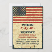 Einladungen zu patriotischen GRILLEN (Rückseite)