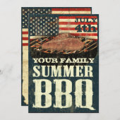 Einladungen zu patriotischen GRILLEN (Vorne/Hinten)