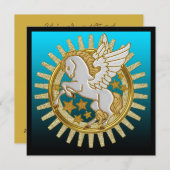 Einladungen zu Pegasus Winged Horse (Vorne/Hinten)