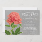 Einladungen zu Peonies Bridal Shower (Vorderseite)