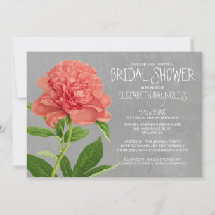 Einladungen zu Peonies Bridal Shower