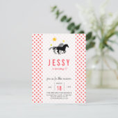 Einladungen zu Pferde zum Geburtstag (Stehend Vorderseite)