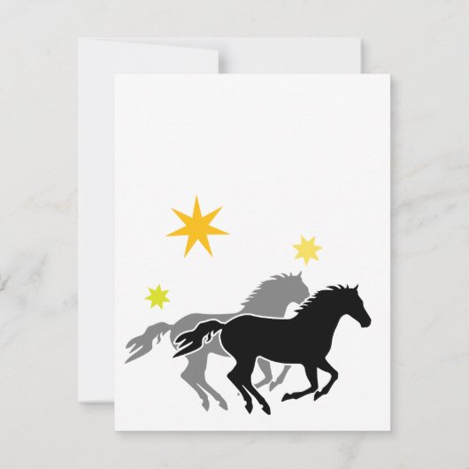 Einladungen zu Pferde zum Geburtstag (Rückseite)