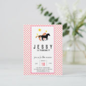 Einladungen zu Pferde zum Geburtstag (Stehend Vorderseite)