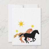 Einladungen zu Pferde zum Geburtstag (Rückseite)