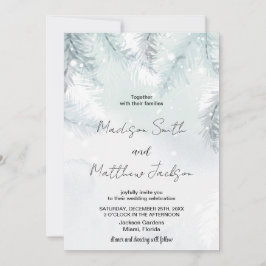 Einladungen zu Pine White Snow Hochzeiten