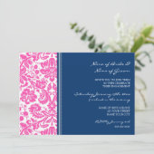 Einladungen zu Pink Blue Pattern (Stehend Vorderseite)